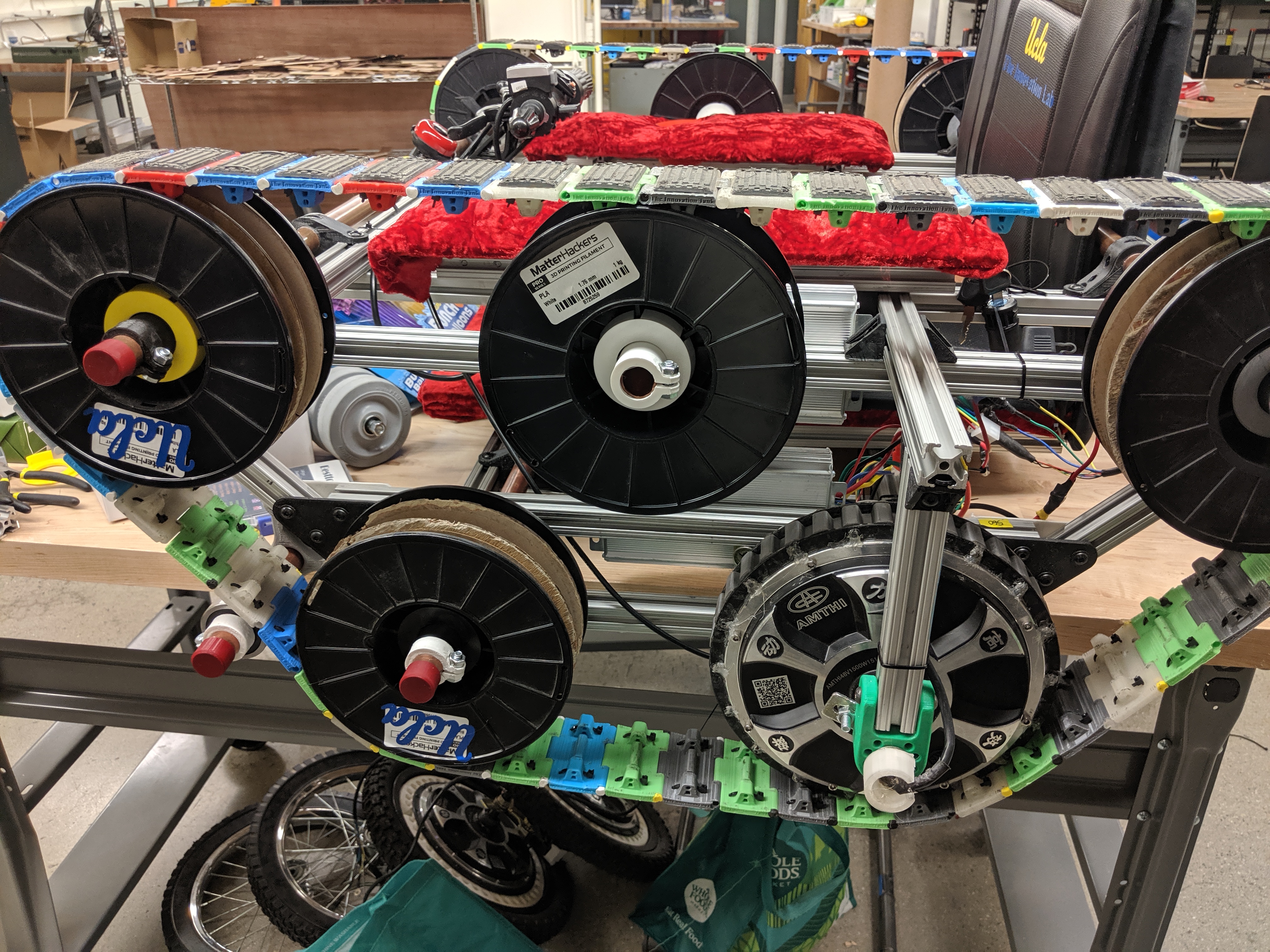 Filament-spool wheels