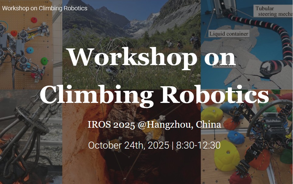 IROS workshop on climbing robotics